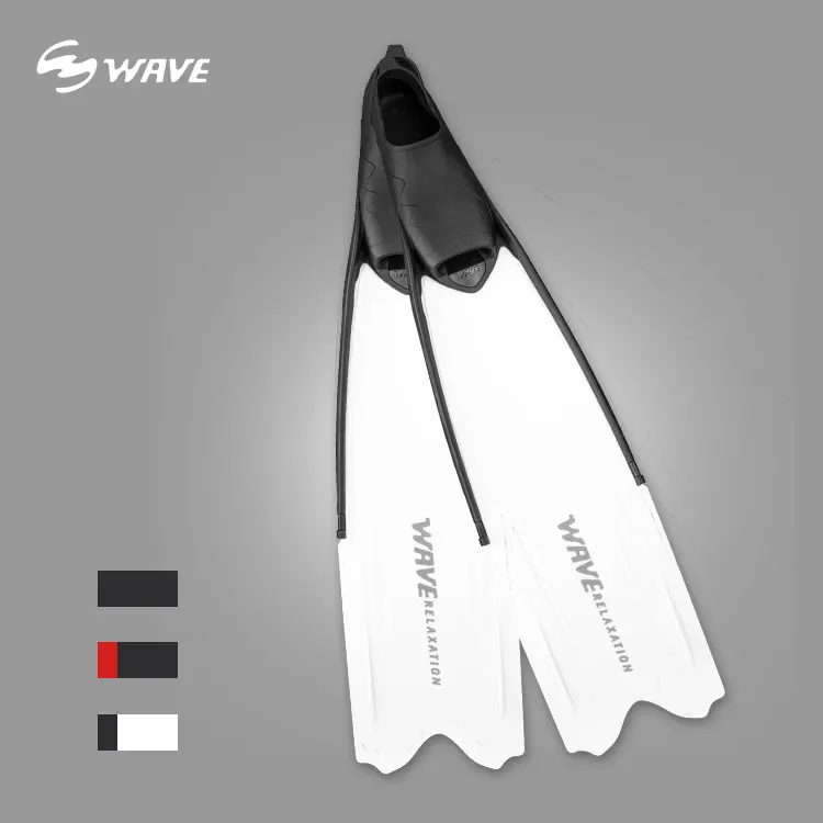 

Professional Diving Equipment Diving Fins Swimming Flippers Open Foot Scuba Swimming Fins Freediving Long Fins for Adult, Black,white etc
