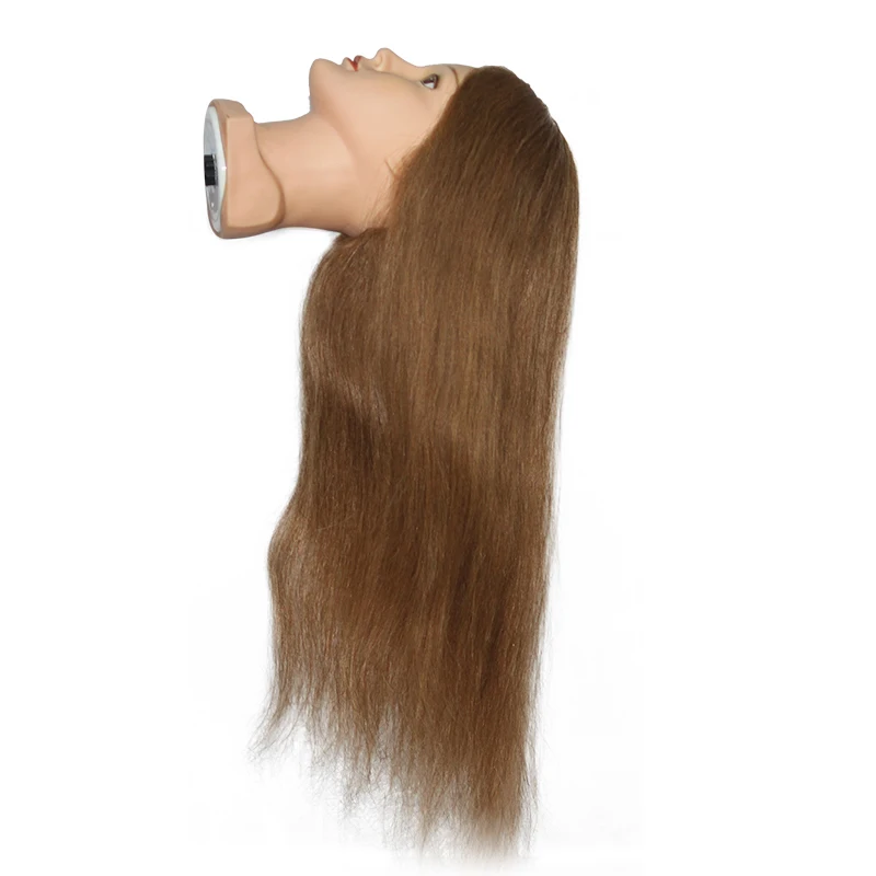 

best selling products 100% human hair mannequin head, Brown