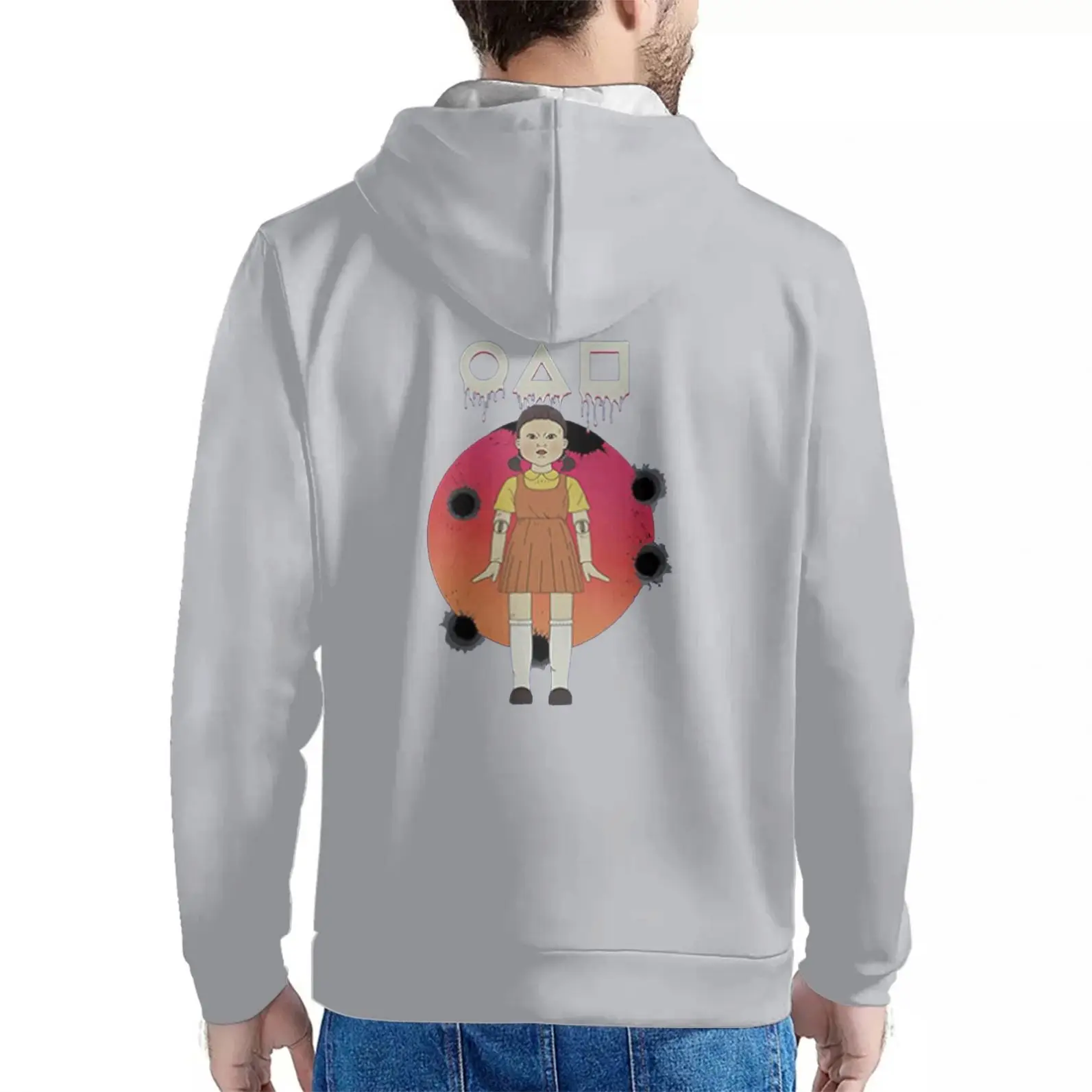 

Custom High Quality Newborn Hoodie Squid Game Hoodies Heavyweight, Red