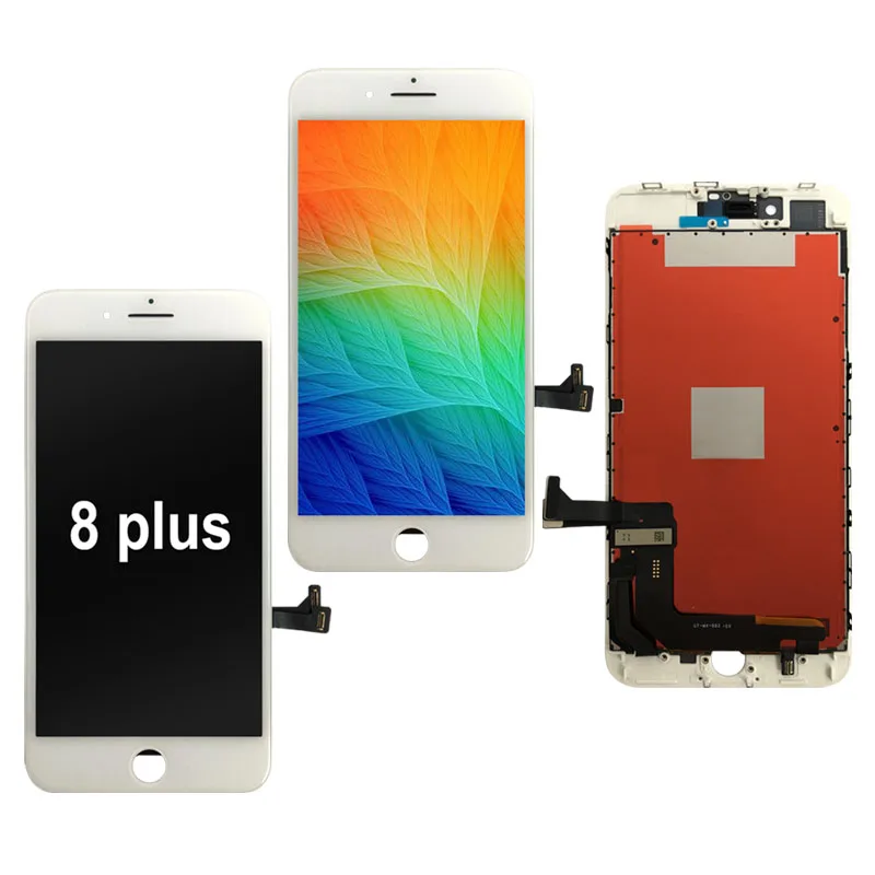 

1 yeay warranty China factory Phone Touch Screen Lcd for Iphone 8p lcd display with touch screen for Iphone 8plus, Black/white