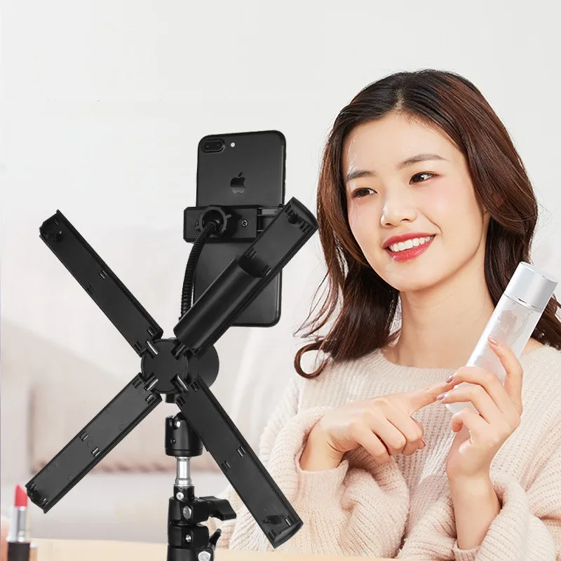 

Three color adjustable led beauty live light photography fill light Mini compact portable multi-function folding fill light