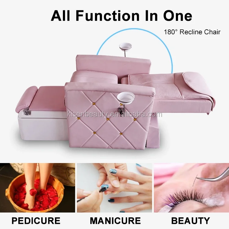 Modern Luxury Beauty Nail Salon Furniture Electric Pipeless Foot Spa ...