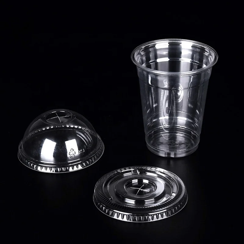 
PET Clear Plastic Drinking Cup Juice Disposable Cup 12oz 