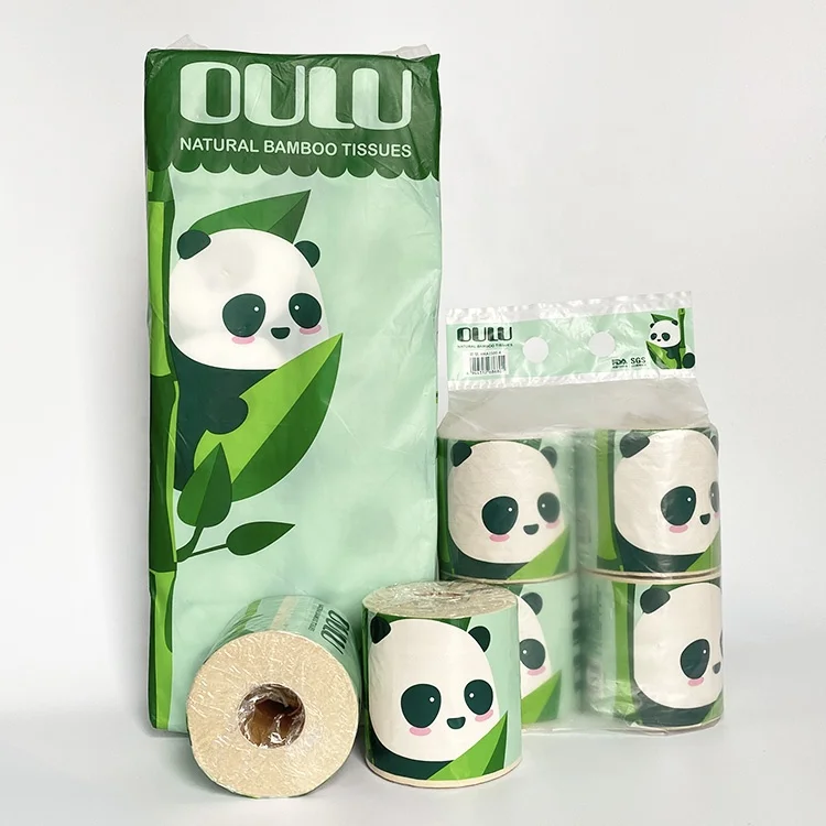 

Additive free ultra soft toilet tissue standard wc toilet paper roll bamboo pulp toalet paper, Unbleached natural(cream beige)