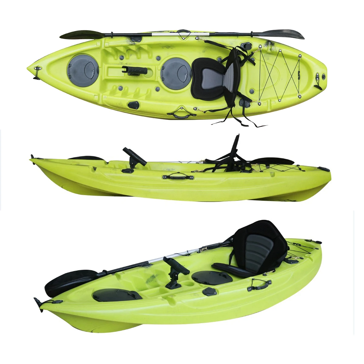 

Vicking 9ft cheap canoes plastic kayak made in China for both fishing and recreation, Camo, red,yellow,blue,green,black,white,yellow mixed green......