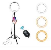 

10" LED Selfie Ring Light Lamp Live Stream Make Up Light with Selfie Stick Tripod