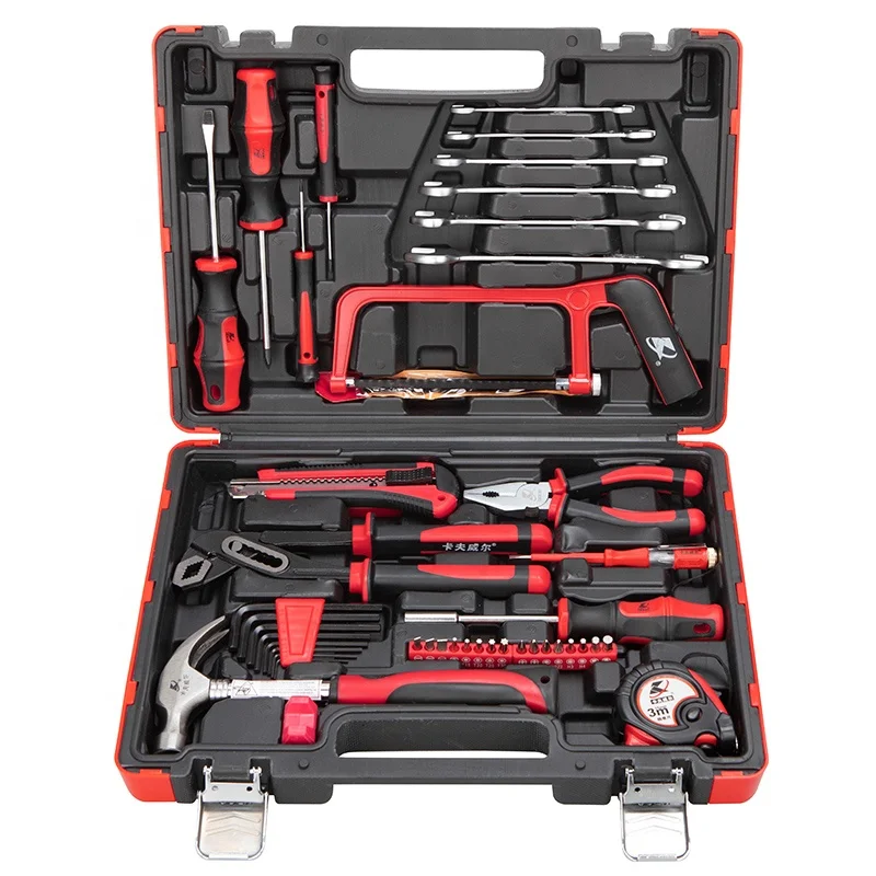 

KAFUWELL H2932A OED ODM Factory Plastic Toolbox Household Hand Repair Tool Set For Home Repair