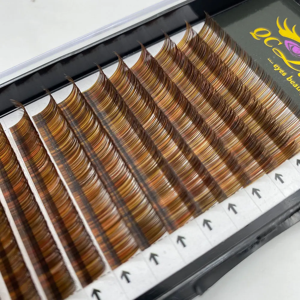 

fluffy eyelashes color matte flat colorful eyelash extension classic coloured lashes colour lash trays lashextensions supplies, Mix