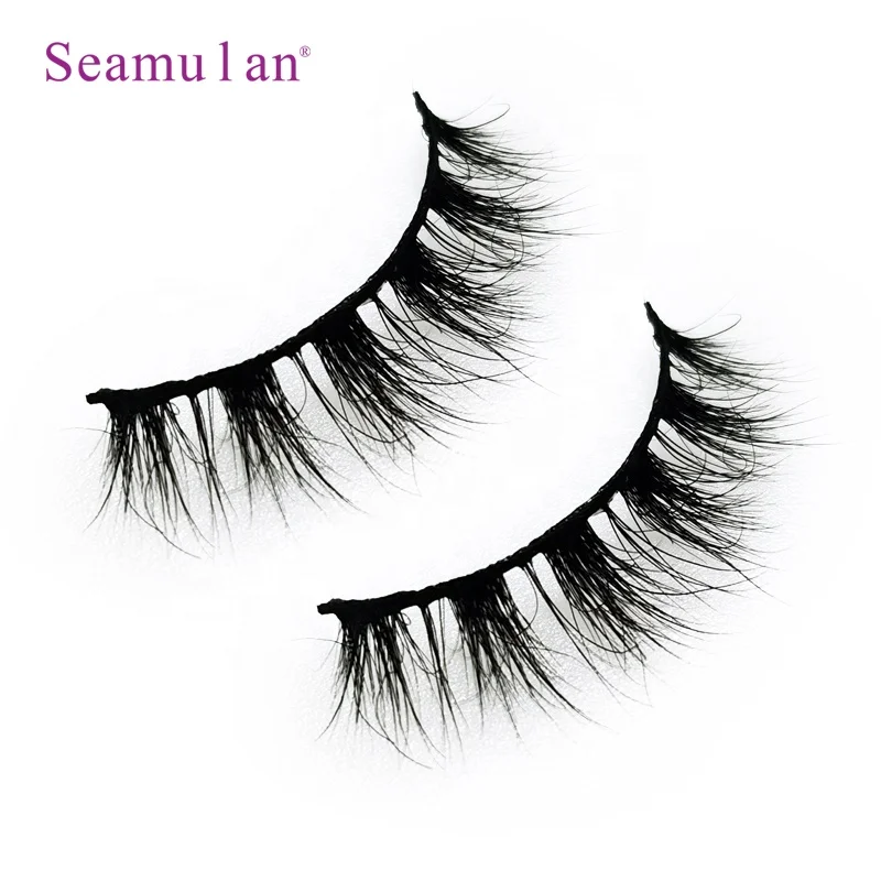

customized 100% natural mink fluffy eyelash strip vendor private label wholesale lashes luxury 3D real mink eyelashes