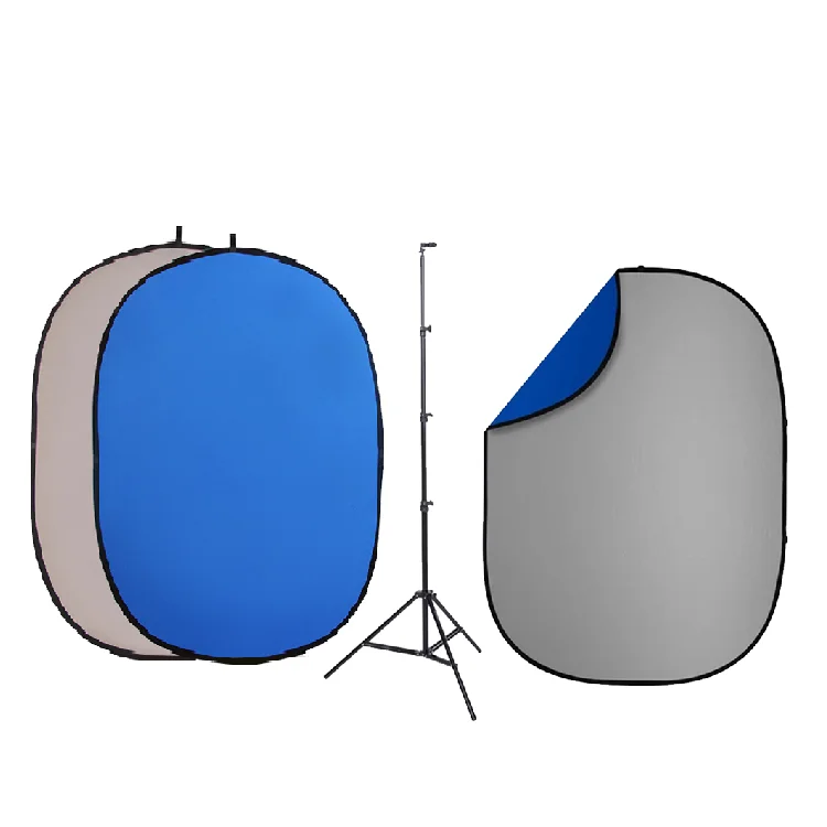 

Double-sided Polyester photo props background stands high quality, Blue/gray, white/black, blue/green