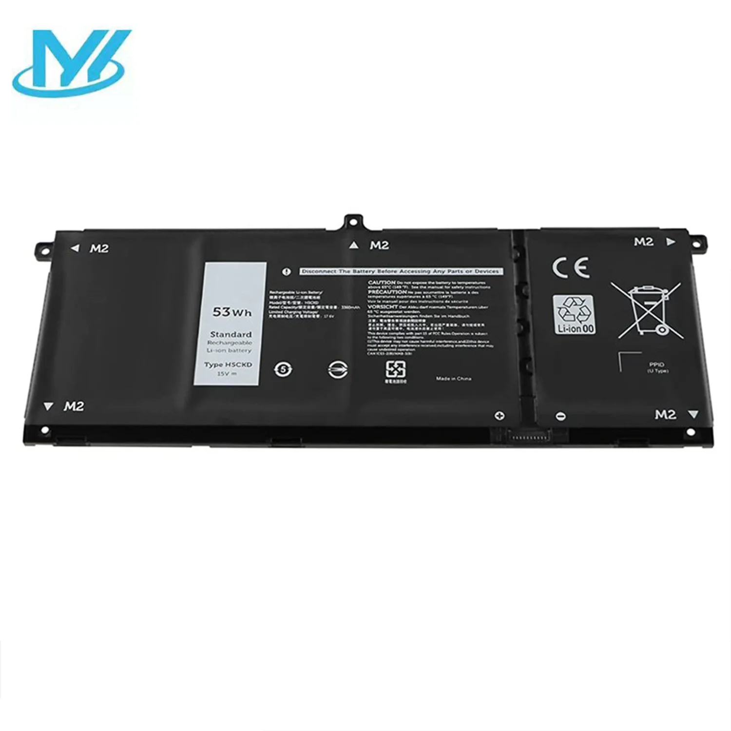 

laptop replacement battery H5CKD for Notebook 3410 3510 for Inspiron 5300 5301 notebook batteries 15V 53Wh TXD03 9077G