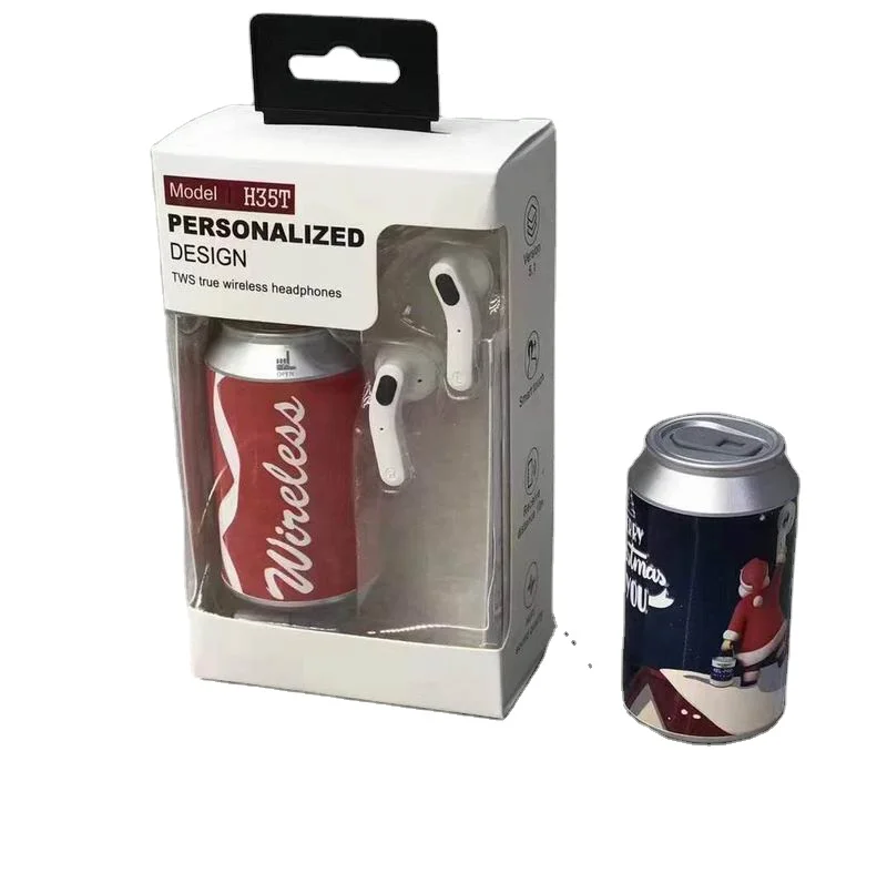

Novelty Drink Can BT 5.1 Coke designed earbuds coca-shaped headphone wireless headset cola cans tws earphones in tin