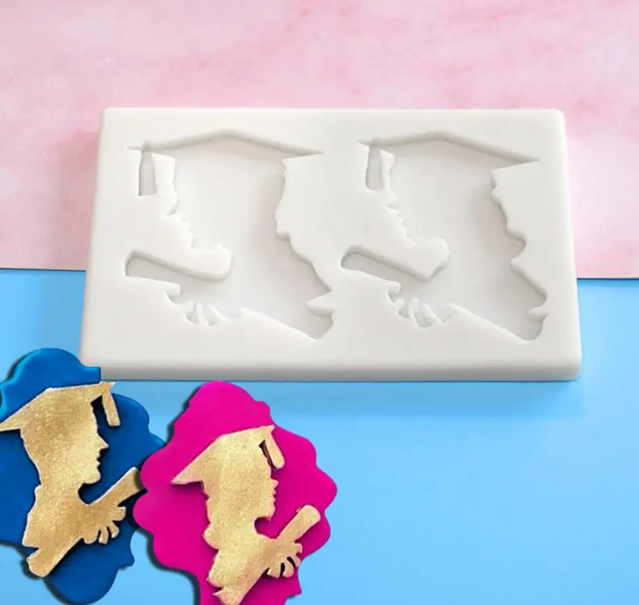 

Cake Molds graduation silicone mold for ice cream popsicle molds Ice Cube Molds Silicone mould fashion