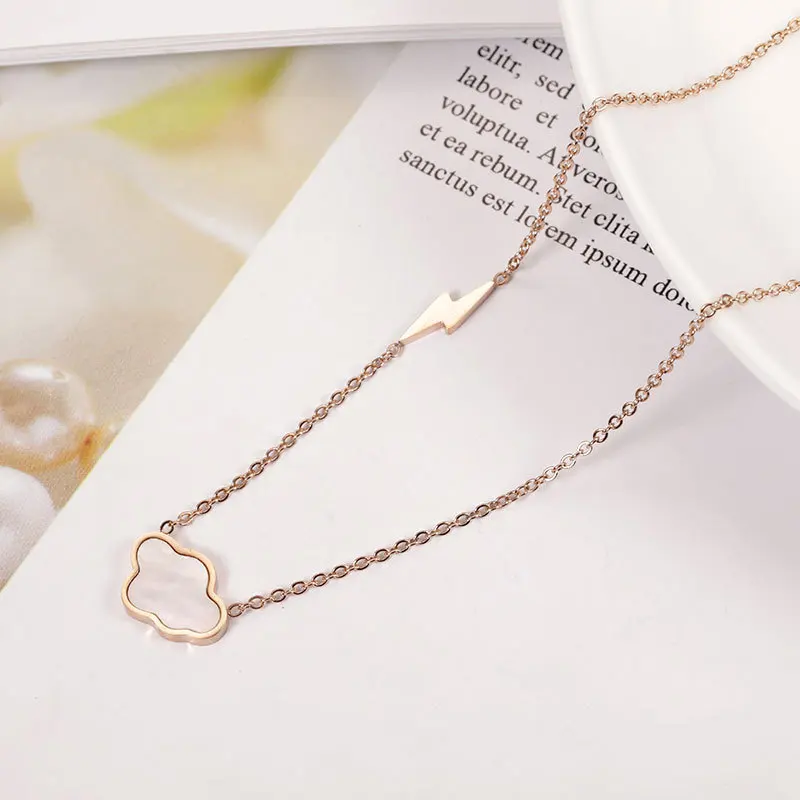

Fashion Manufacturer Jewelry 361L Stainless Steel High Quality 14K Rose Gold Plated Exquisite Clavicle Chain