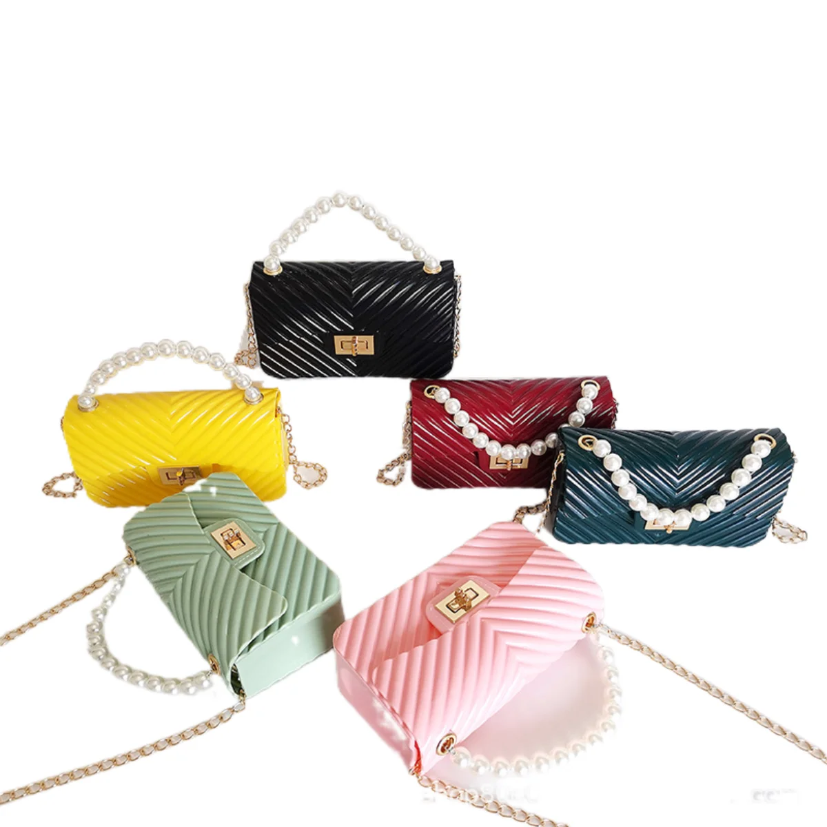 

Pearl gel bag New 2021 Small bag female Korean version of style mobile phone bag