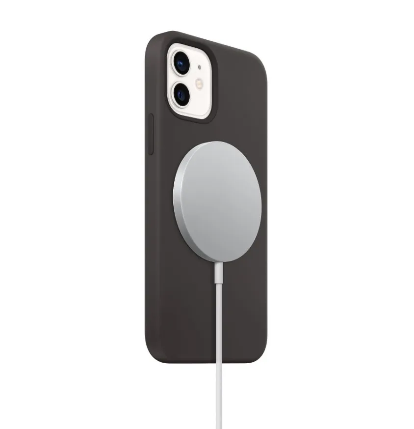 

Drop Shipping magnetic liquid silicone Phone Case Wholesale for iPhone 12, Colors optional