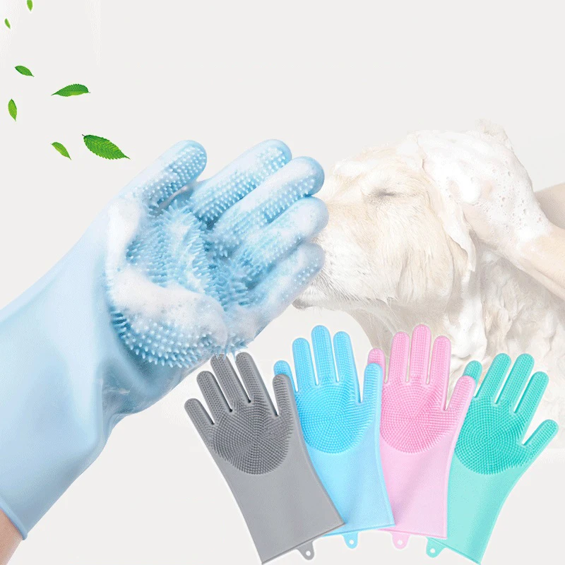 

Pet Massage Cleaning Deshedding Brush Cat Hair Remover Brush Dog Pet Grooming Glove