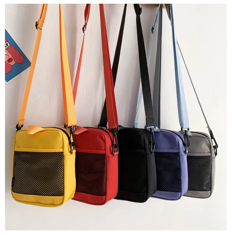 

Wholesale custom logo outdoor sport casual leisure colleage unisex sling shoulder messenger bag men