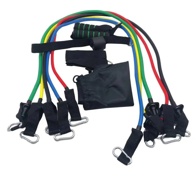 

NQ Sports Wholesale Resistance Bands Loop Exercise Booty Band 11 PCS Custom Logo Fitness Tube Set Yoga Rope, Can be customized
