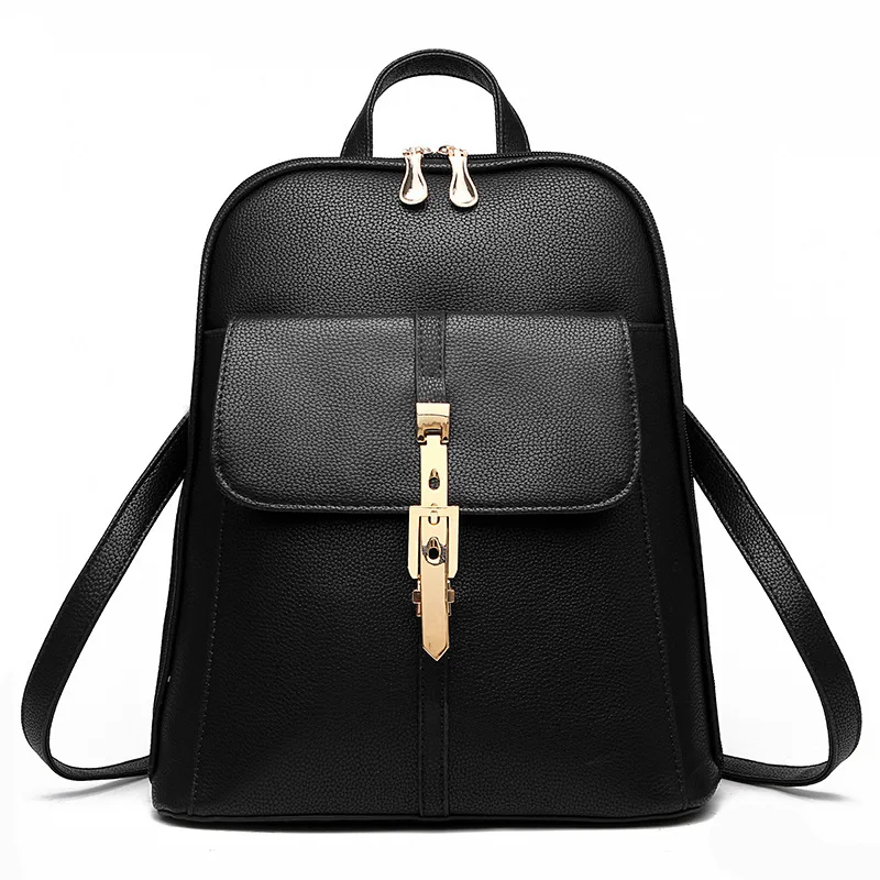 

In-Stock PU Luxury Solid Colors fashion women backpack bags messenger bags High Popularity Tote Bag For Women