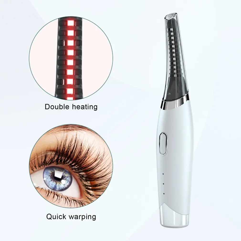 

Electric Eyelash Curler Heated Eyelash Curling Beauty Makeup Tool Long Lasting Lash Lifting Accessories Ironing Comb Lady Gift, Shown