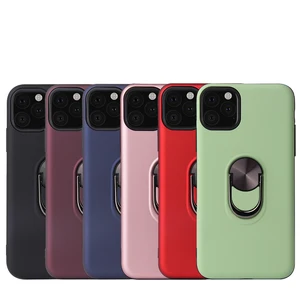 2019 for iPhone 11 Case Xi Pro Max with Magnetic Ring Holder 7/8 360 Car Display for Samsung S10+ Soft TPU Shell with Kickstand