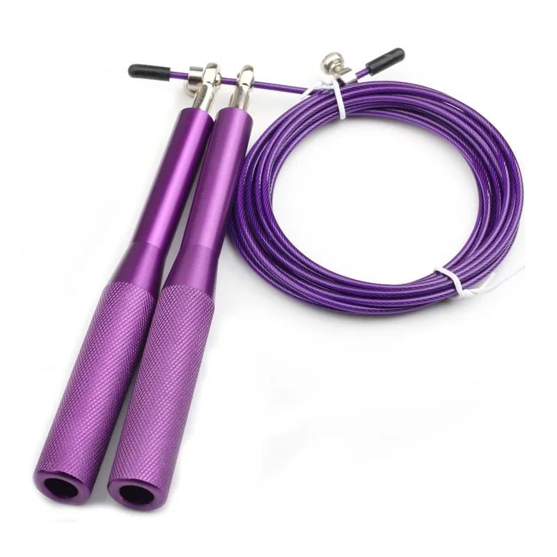 

New Fitness CrossFit Heavy Steel Wire Aluminum Handle Speed Jump Rope