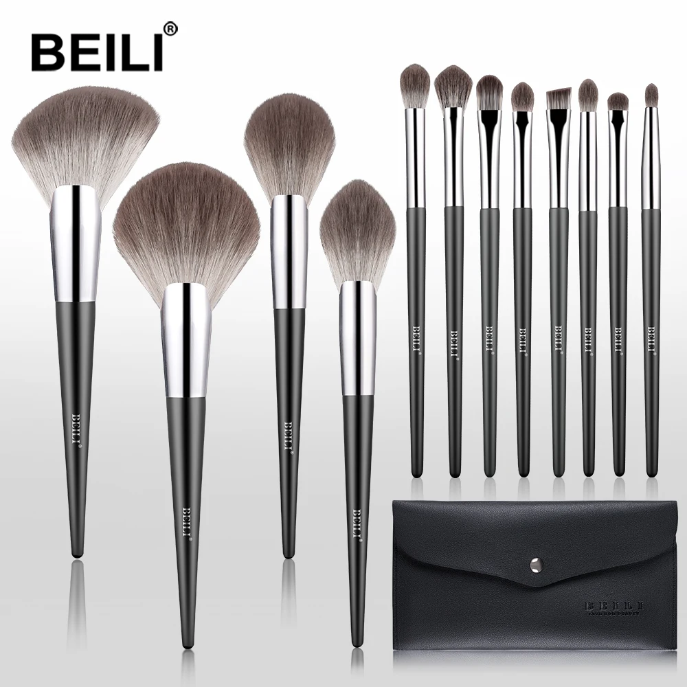 

BEILI Professional Wholesale 12pcs makeup brush set beauty tools makeup brushes