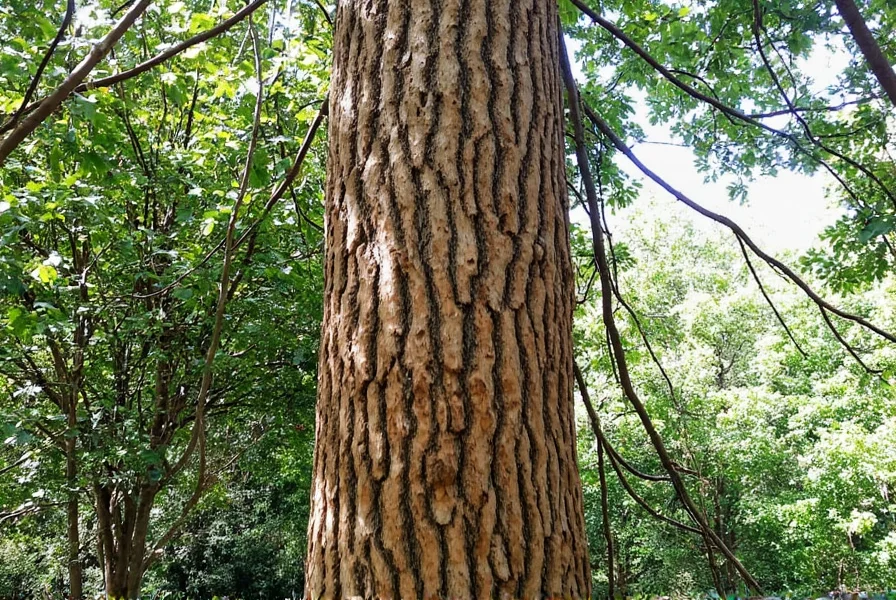 Close-up of cinnamon bark being carefully peeled from young cinnamon tree shoots