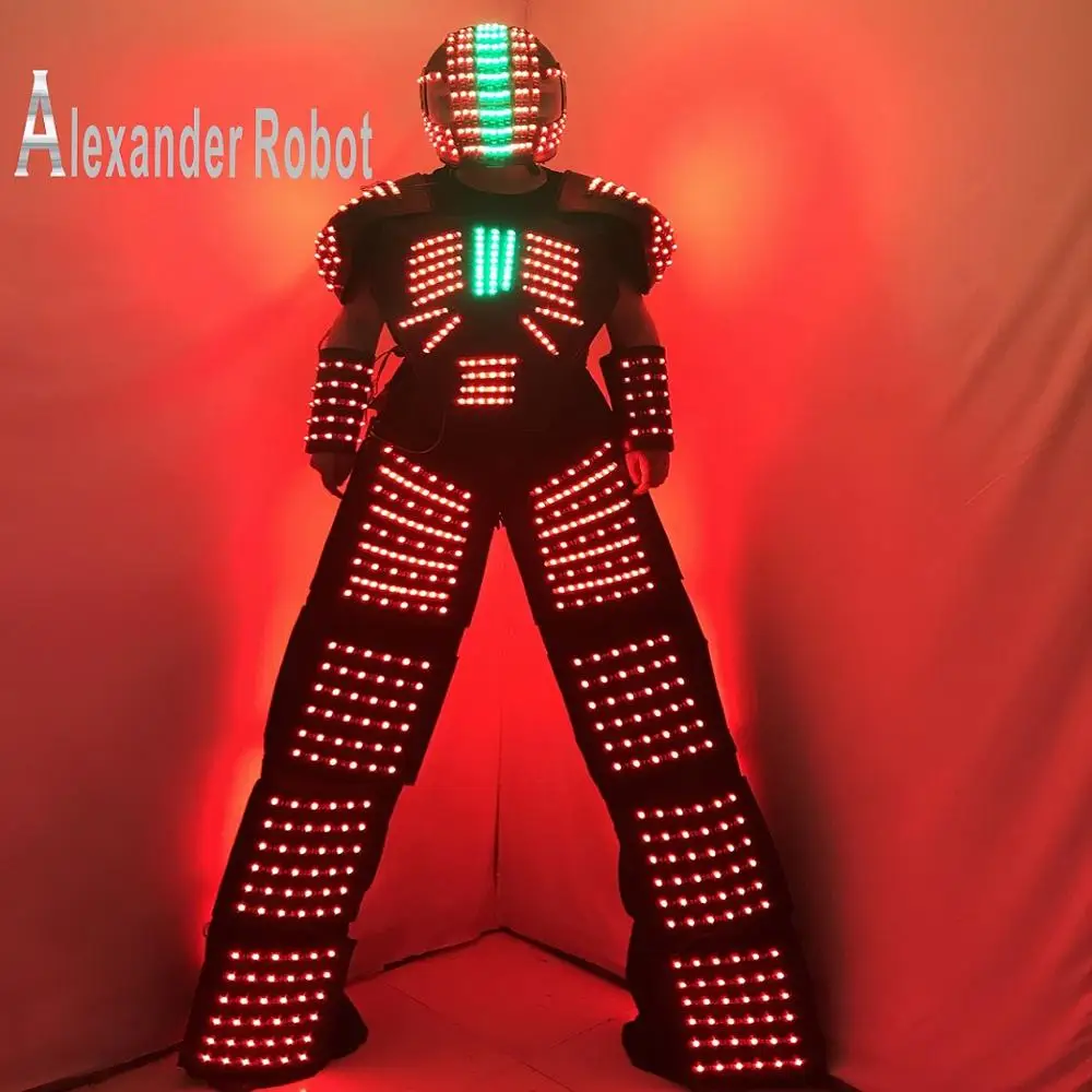 

Free shipping LED robot Costume / LED Costume /LED Clothing/Light suits/ LED Robot suits