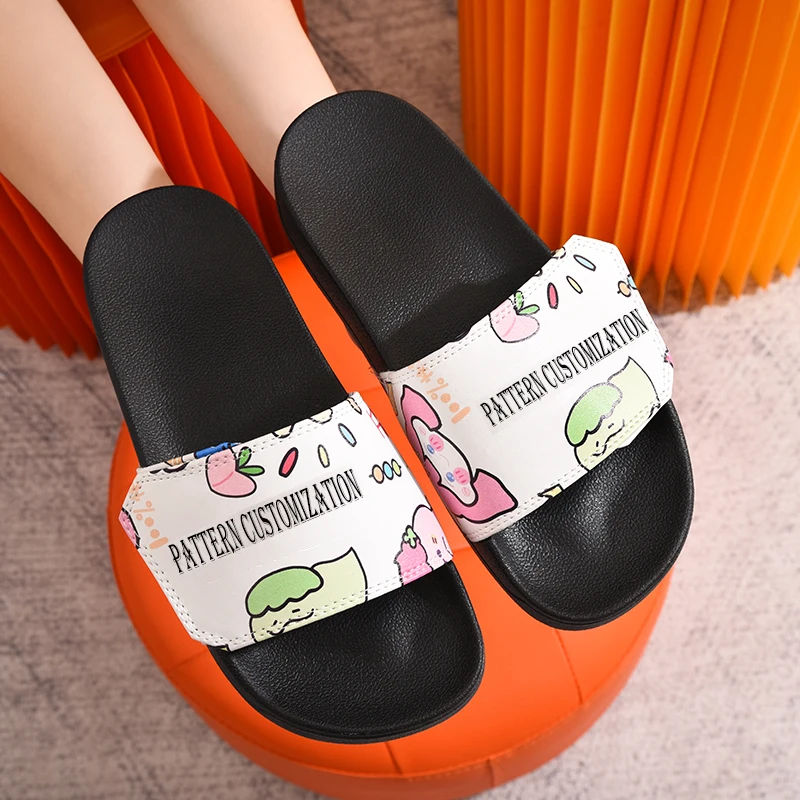 

Fast Delivery Oem Custom Design Pattern Customization Newest Slide Slippers Slides Slides Slippers For Women, 12 colors, customized according to customers