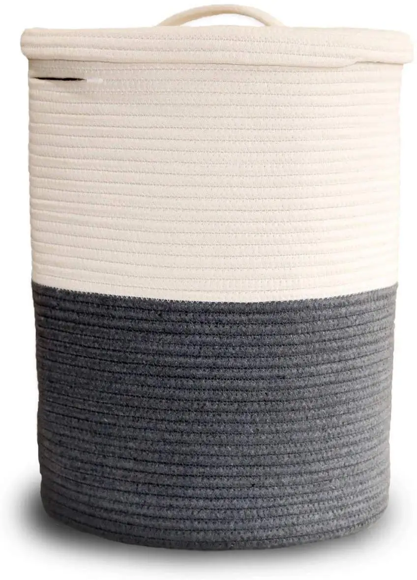 Large Storage Basket Cotton Rope Basket Woven/wholesale Cotton Rope