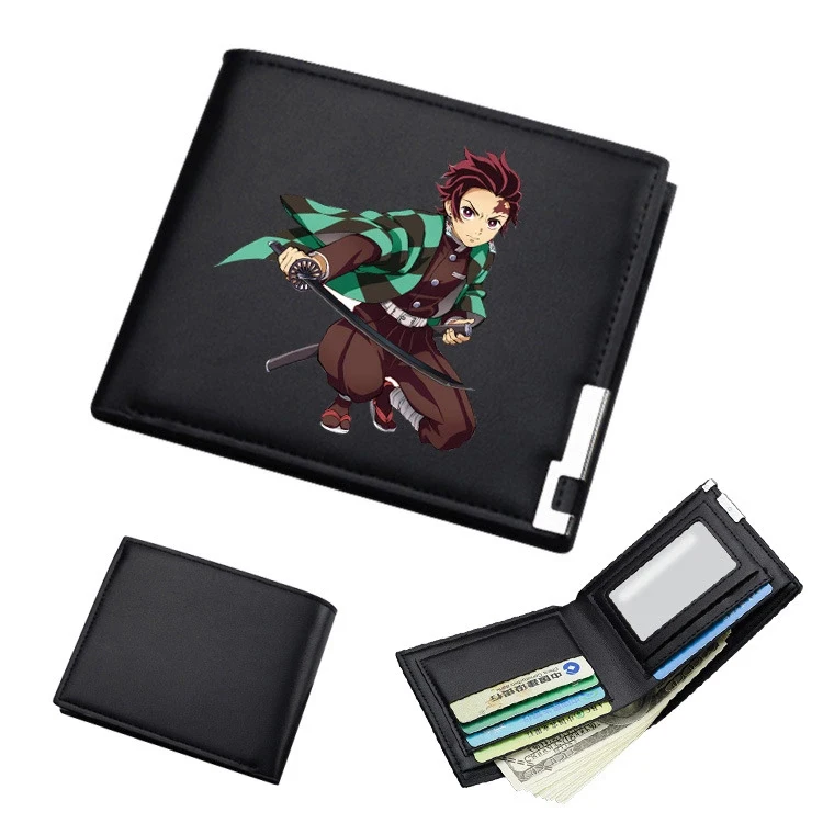

Wholesale 26 styles Anime Demon Slayer Kimetsu no Yaiba short Wallet coin purse, As picture