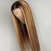 

Grade 10A Straight Lace Front Human Hair Wigs Unprocessed Brazilian Virgin Hair Glueless Lace Wig for Woman