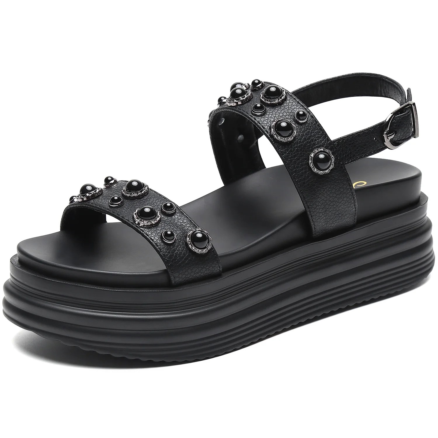 

2021 Chaussures Femmes Slippers Slide For Women And Ladies Thick Bottom Platform Sandals, 4 colors