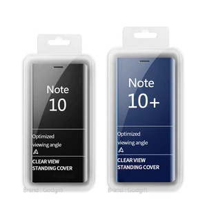 Mirror Electroplating Clear View Flip Case Samsung Galaxy Note 10 Pro