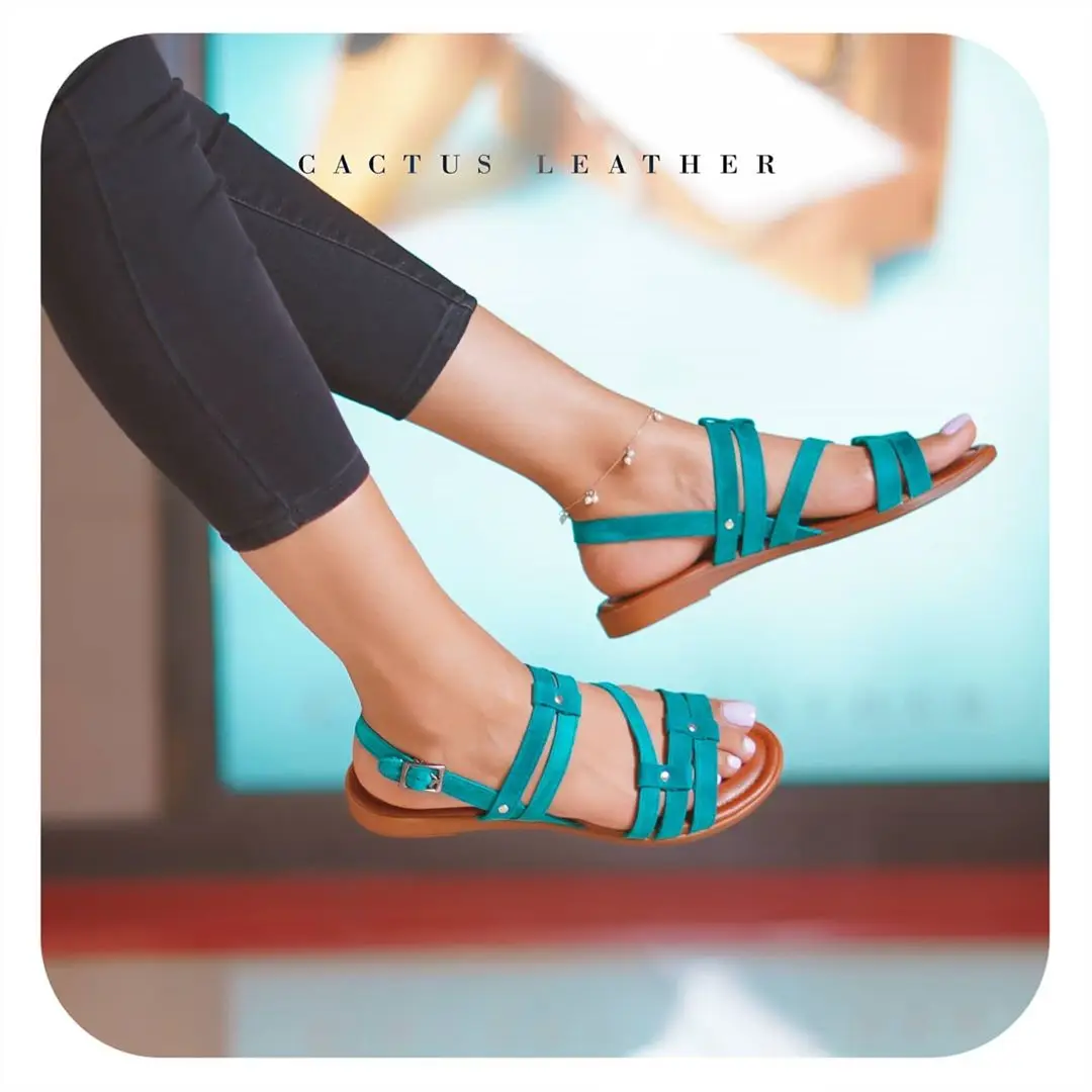 

Women's sandals summer 2021 comfortable flat bottom women's shoes 40-43 leisure buckle hollow sandals drop shipping, Yellow, lake blue, rose red