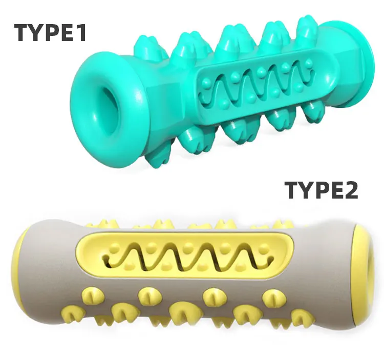 Brushing Teeth Cleaning Rubber Puppy Pet Chew Toys Dog Toothbrush Stick