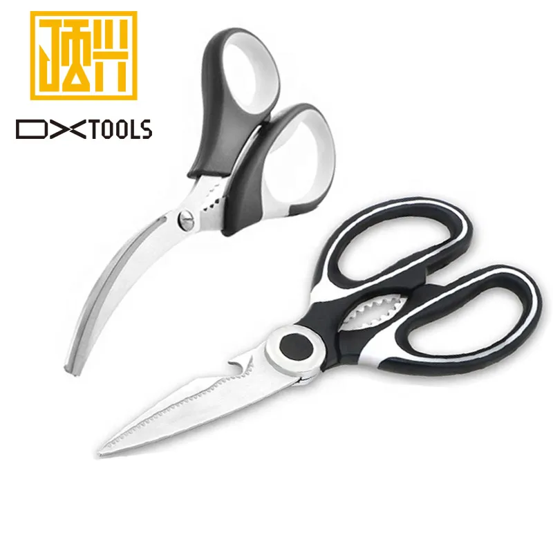 

High quality stainless steel Kitchen Poultry Shears Heavy Duty Scissors Excellent for Cutting Chicken Bones, Can be customized