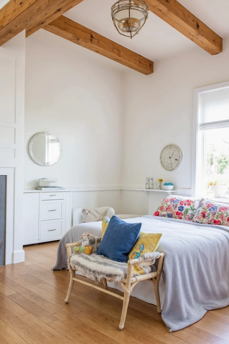 8 clever ways to style cathedral ceiling wood beams in a family friendly home