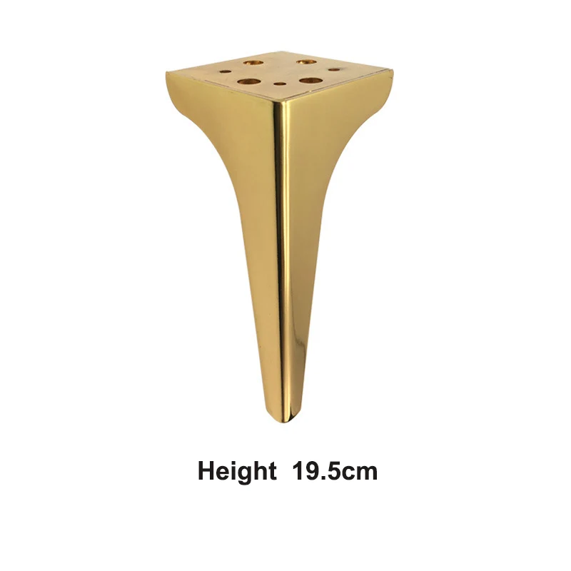 20cm Gold plated modern decorative metal legs for furniture sofa beds tv bench  SL-175