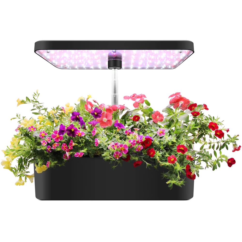 

SHENPU Easy to Use Indoor Mini Smart Hydroponic Garden Pot Planter Light For Plants, Black/white/pink/green/red