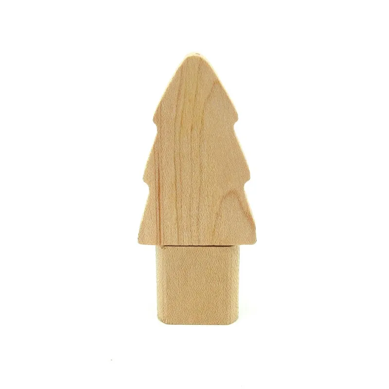 

Wooden Pendrives Christmas Tree Usb Flash Drive Pendrive 4gb 8gb 16gb 32gb Real Capacity Memory Disk Gift Pen Drive USB 2.0