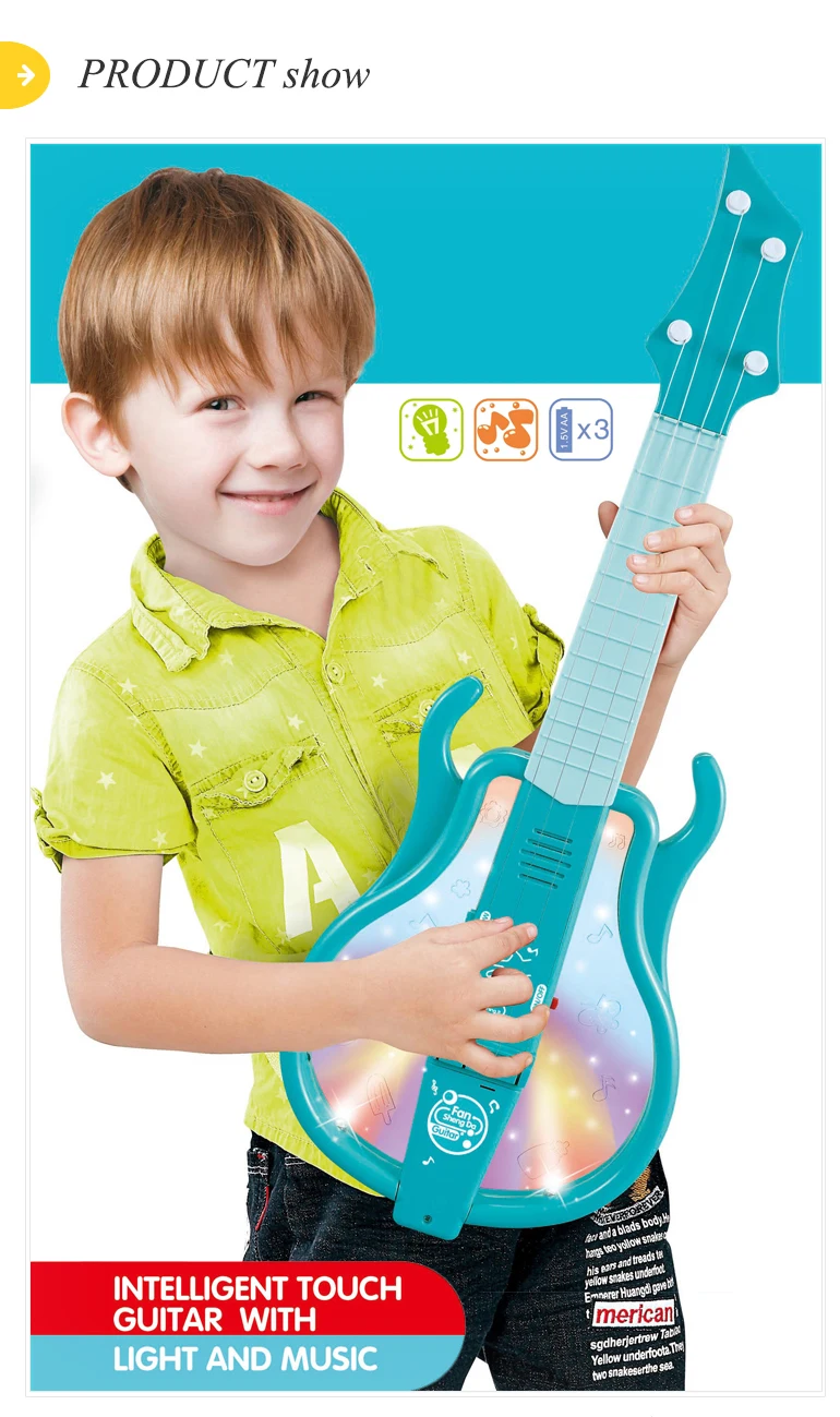 Beauty Light Music Toy Electric Bass Induction Guitar For Kids Buy