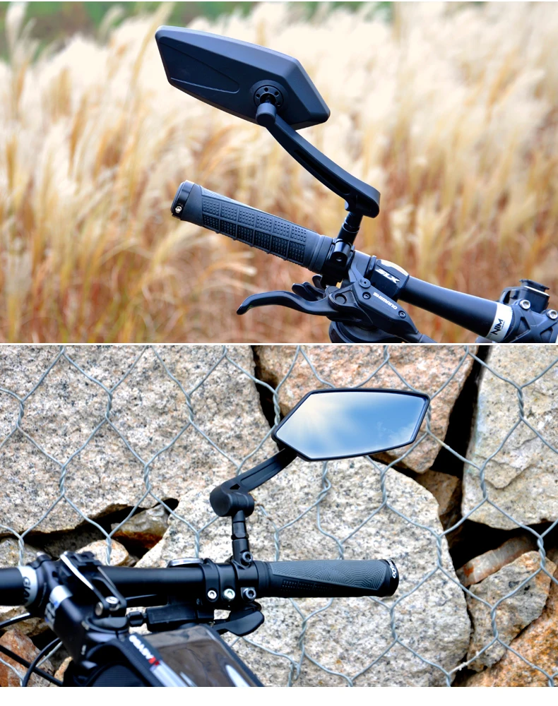 Glass Bike Side Mirror Cycle Rear View Mirror Bicycle Side Mirror For
