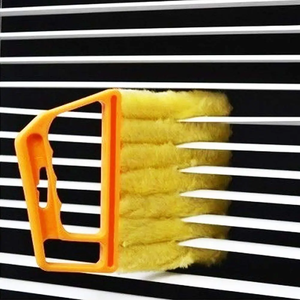 

Useful Microfiber Window Cleaning Brush Air Conditioner Duster Cleaner with Washable Venetian Blind Brush Clean Cleaner