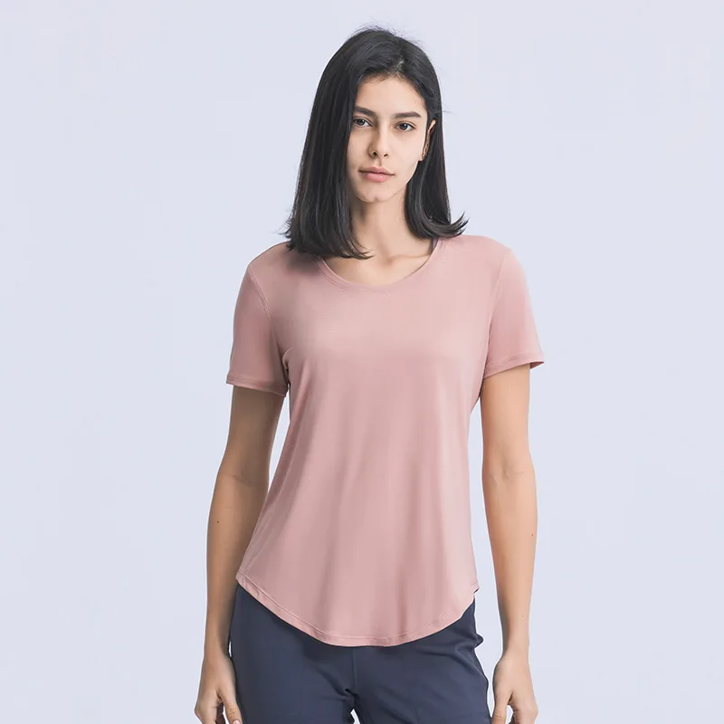 

Breathable Fitness Workout Custom Gym T shirt Women Sport Yoga T shirt