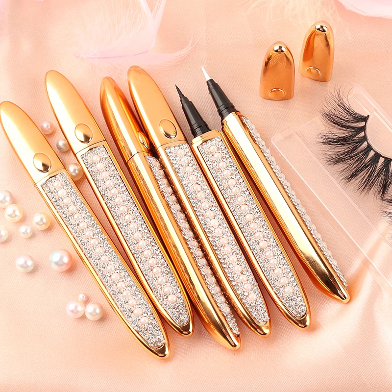 

Hot-selling waterproof smooth viscous liquid tube eyeliner eyelash glue eyelash pencil adhesive eyeliner, Black