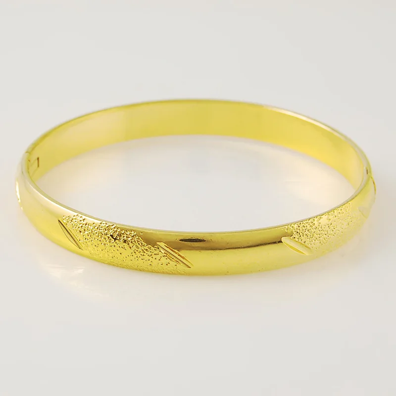 

18k gold bangle saudi arabia jewelry gold plated bangle