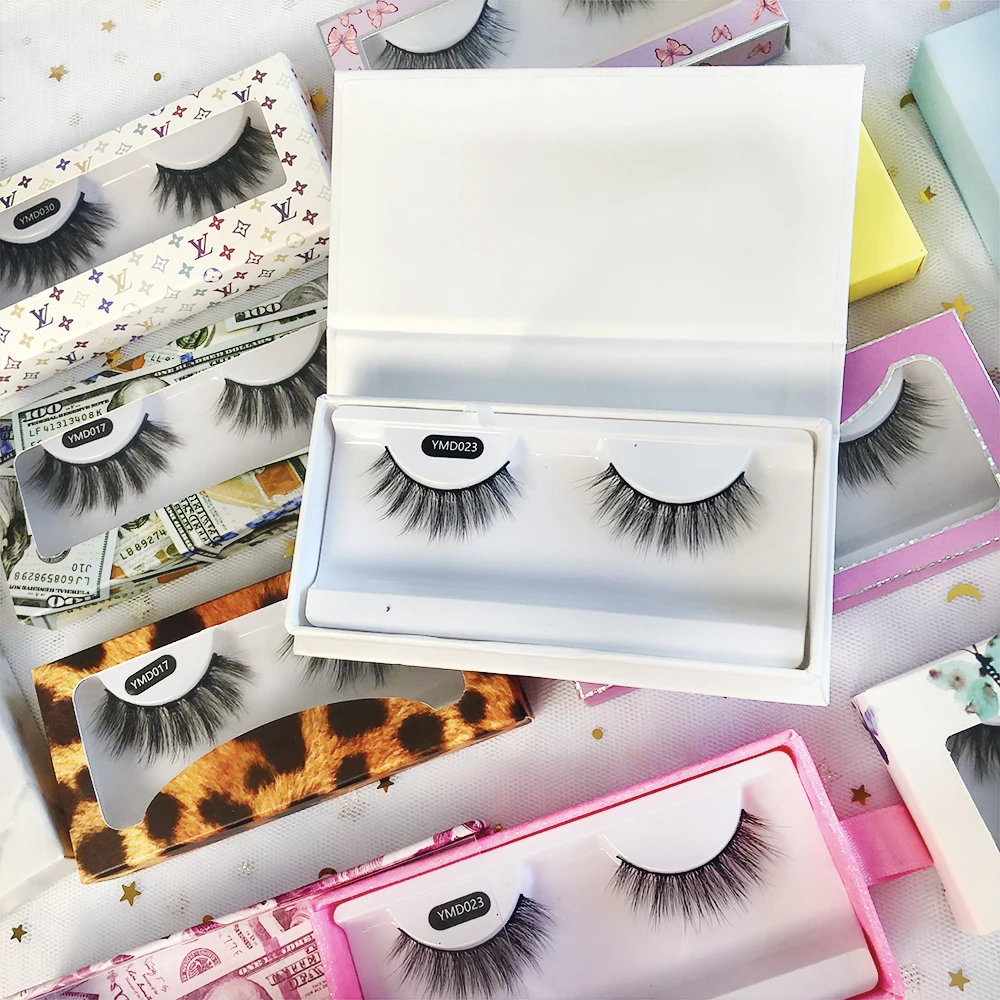 

Wholesale Natural Lashes 3d 5D Eyelashes Manufacturer Silk Faux Mink Fake Premium Synthetic False Eyelashes